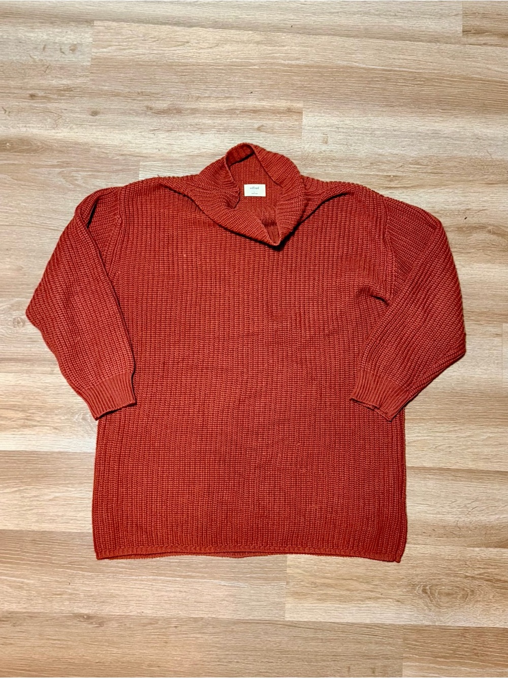 Wilfred Chunky Rust-Orange Knit Sweater